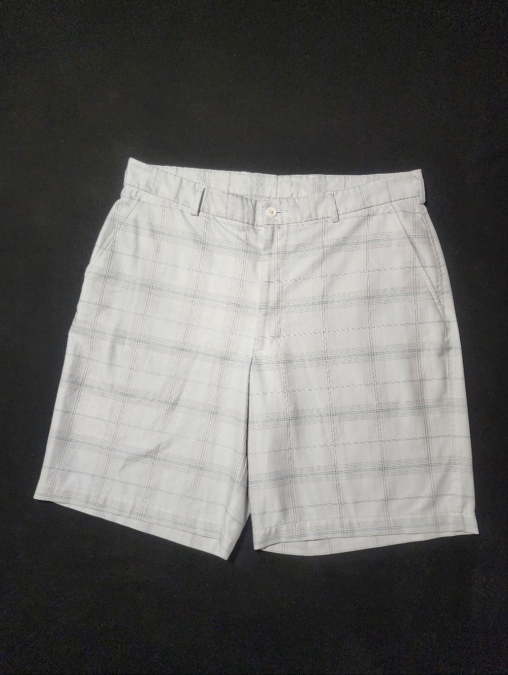 Pebble Beach Performance Plaid Golf Shorts Stretch Casual Summer